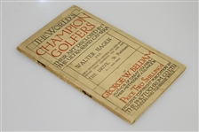 1924 George Beldam 'The World's Champion Golfers' Brochure with Hagen Fold Out Swing Sequence