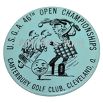 1946 US Open at Canterbury GC Players Wife Badge - Lloyd Mangrum Winner