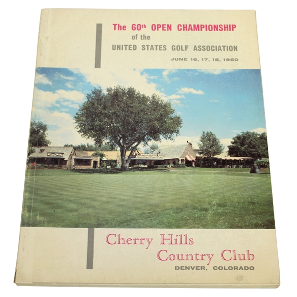 1960 US Open at Cherry Hills CC Official Program - Arnold Palmer Winner