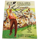 Gary Player Signed 1965 US Open at Bellerive CC Program JSA ALOA