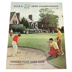 Billy Casper Signed 1959 US Open at Winged Foot Golf Club Program JSA ALOA