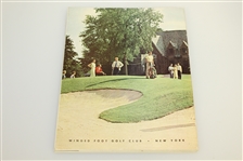 Billy Casper Signed 1959 US Open at Winged Foot Golf Club Program JSA ALOA
