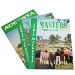1964, 1965, & 1966 Masters Week April in Augusta Magazine Publications