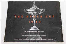 1949 Ryder Cup at Ganton GC Official Program - USA 7-5