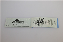 Tiger Woods Signed 1995 US Amateur Championships Ticket with Program JSA ALOA