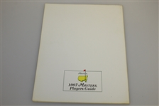 Tiger Woods Signed 1997 Masters Journal with Media Badge, Players Guide, & Media Guide JSA FULL #Z93120