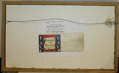 Byron Nelson Signed Cut in 50th Anniversary 11 in a Row Print Display - Framed JSA ALOA