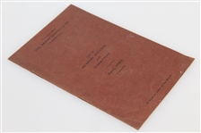 1905 Merion Cricket Club List of Members, Officers, & Committees Booklet