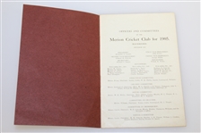 1905 Merion Cricket Club List of Members, Officers, & Committees Booklet
