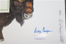 Billy Casper Signed 50th Anniversary of 1959 US Open at Winged Foot Poster JSA ALOA