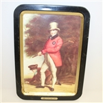 Three Golf Ball Tin Lids with Golfing Scenes