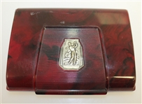 Plastic Golf Ball Box with Golfer on Lid