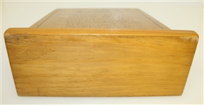 'To Gladys Cosgrove' Poem Carved on Wood by Johannesen