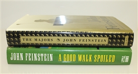 Two John Feinstein Books - 'The Majors' and 'A Good Walk Spoiled'