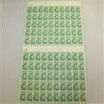 Bobby Jones & Babe Zaharias Unused Sheets of Stamps with Poster
