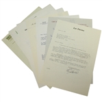 Seven Signed Letters by Trevino, Strange, Beman, Elder, Harbert, Crampton, & Graham JSA ALOA