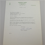 Seven Signed Letters by Trevino, Strange, Beman, Elder, Harbert, Crampton, & Graham JSA ALOA