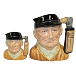 Two 1970 Royal Doulton Golfer Mugs