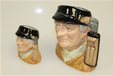 Two 1970 Royal Doulton 'Golfer' Mugs
