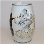 Mottahedeh Portugal Large Pitcher with V. Green Artwork 'Society of Goffers at Bleackheath'