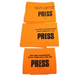 Three Open Championship Press Armbands - 1989, 1991, & 1993
