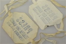 Two 1965 Walker Cup Matches Press Armbands