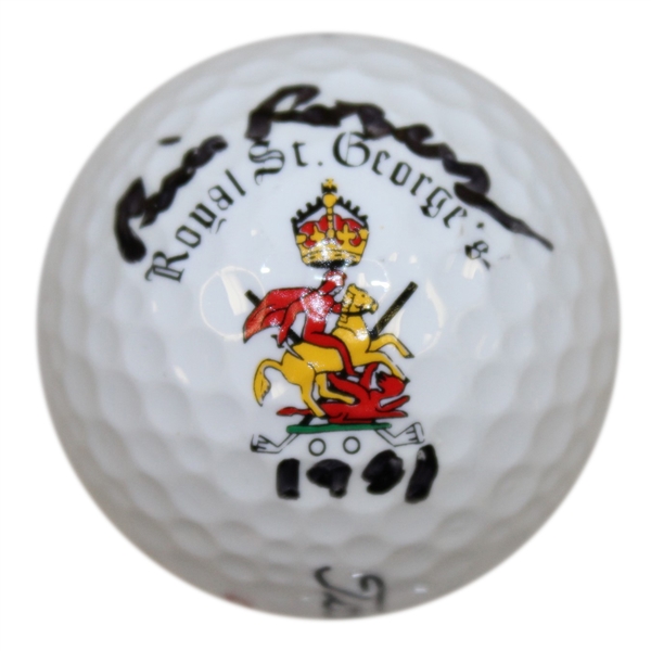 Bill Rogers Signed Royal St. Georges Logo Golf Ball with Year Won JSA ALOA