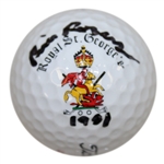 Bill Rogers Signed Royal St. Georges Logo Golf Ball with Year Won JSA ALOA