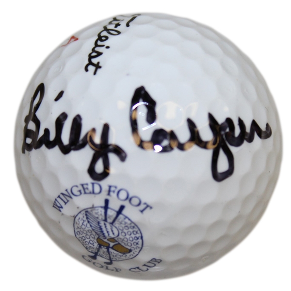 Billy Casper Signed Winged Foot Golf Club Logo Golf Ball JSA ALOA