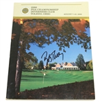 Bob Tway Signed 1986 PGA Championship at Inverness Club Program JSA ALOA