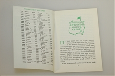 1965 Masters Tournament Spectator Guide - Jack Nicklaus Winner