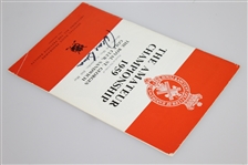 Deane Beman Signed 1959 British Amateur at Royal St. George's Program with Draw Sheet JSA ALOA