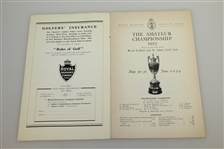 Joe Conrad Signed 1955 British Amateur at Royal Lytham & St. Annes GC Program JSA ALOA