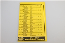 Ian Baker-Finch Signed 1991 OPEN Championship Program & Pairing Sheet JSA ALOA