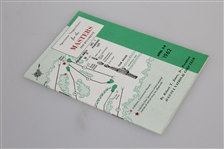 1962 Masters Tournament Spectator Guide - Arnold Palmer Winner