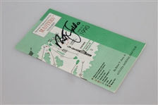 Nick Faldo Signed 1990 Masters Tournament Spectator Guide JSA ALOA