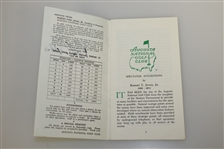 Nick Faldo Signed 1990 Masters Tournament Spectator Guide JSA ALOA
