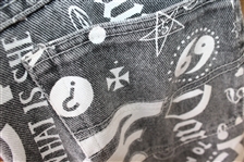 Don Cherry's Personal Denim Black & White 'Destroy' Jeans