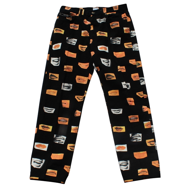 Don Cherrys Personal Smiles & Lips Themed Moschino Jeans - Made in Italy