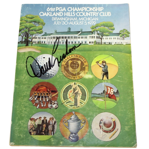 David Graham Signed 1979 PGA Championship at Oakland Hills CC Official Program JSA ALOA