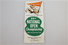Nicklaus Major Victories Badges, Tickets, Pairing Sheets, and more - US Open