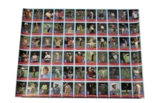 1982 Complete Uncut Golf Card Sheet Including Statistical Leader Cards