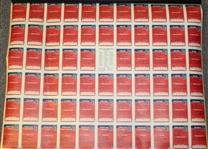 1983 PGA Tour Complete Uncut Golf Card Sheet