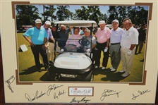 Multi-Signed 2014 The 3M Greats of Golf Photo - Stars with President Bush - Framed JSA ALOA