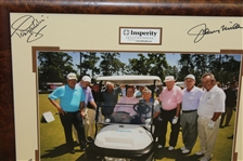 Multi-Signed 2014 The 3M Greats of Golf Photo - Stars with President Bush - Framed JSA ALOA