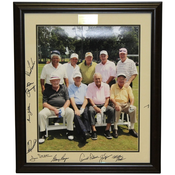 Multi-Signed 2012 Insperity Greats of Golf Photo - Big Three & others - Framed JSA ALOA