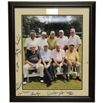 Multi-Signed 2012 Insperity Greats of Golf Photo - Big Three & others - Framed JSA ALOA