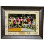 Multi-Signed 2017 Insperity Invitational Greats of Golf Pictures - Framed JSA ALOA