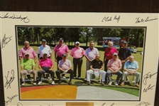 Multi-Signed 2017 Insperity Invitational 'Greats of Golf' Pictures - Framed JSA ALOA