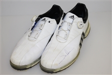 Jon Rahm Signed Personal Masters Final Round Used Golf Cleats JSA ALOA
